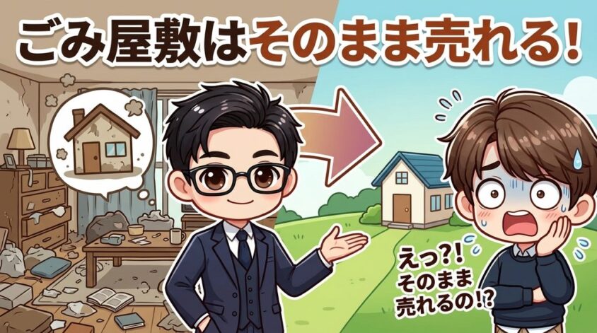 ごみ屋敷　そのまま売れる